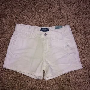 Old Navy White Jean Shorts